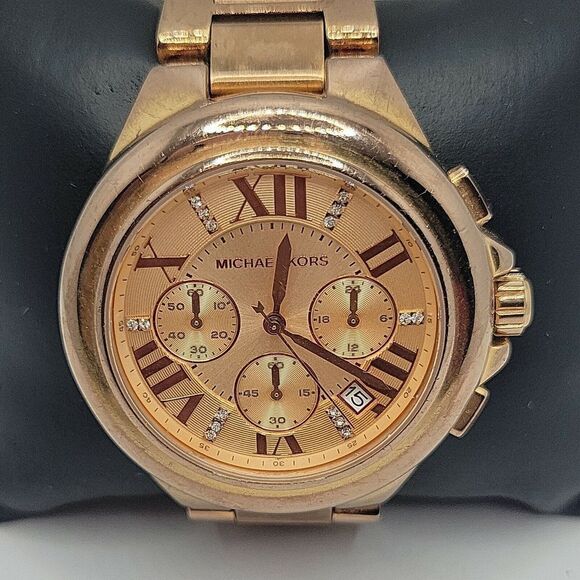 Michael Kors MK5652 Women's Stainless Steel Analog Rose Gold Dial Watch BC723 - Picture 1 of 10